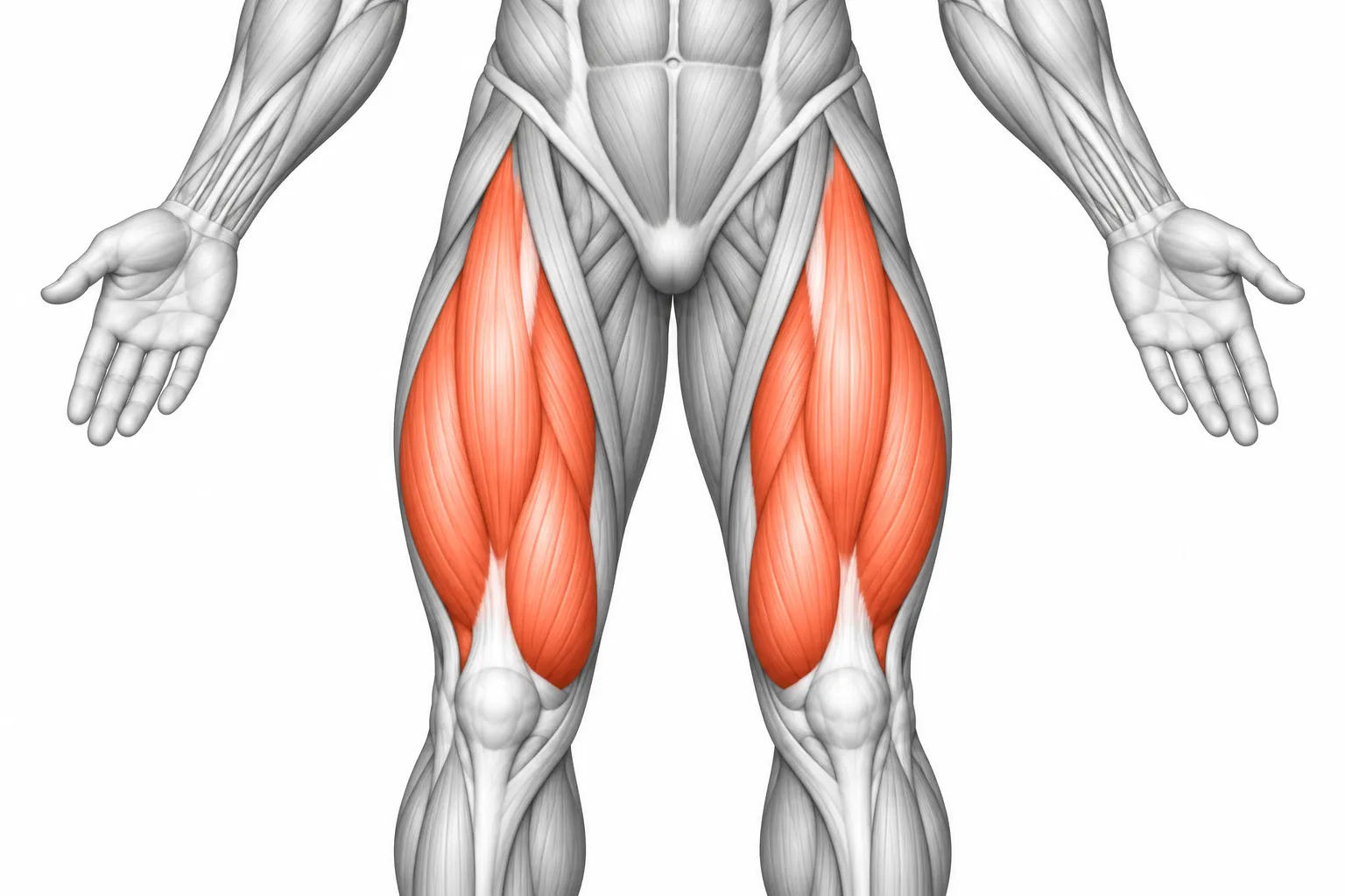 大腿四頭筋の位置